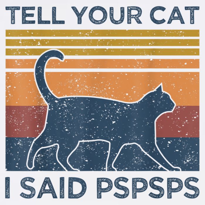 Tell Your Cat I Said Pspsps Cat Lover Vintage Baby Bodysuit