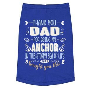 Thank You Dad For Being My Anchor Funny Dad For Fathers Day Gift Doggie Tank