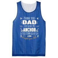 Thank You Dad For Being My Anchor Funny Dad For Fathers Day Gift Mesh Reversible Basketball Jersey Tank