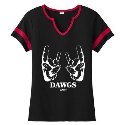 Talkin Yanks Dawg Comfort Colors Ladies Halftime Notch Neck Tee