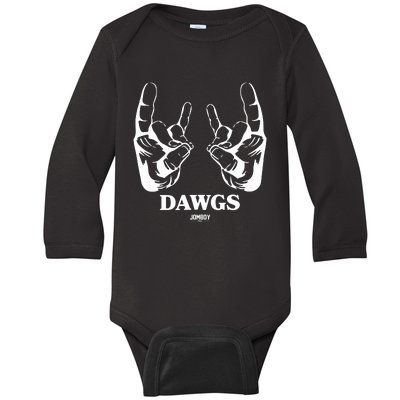 Talkin Yanks Dawg Comfort Colors Baby Long Sleeve Bodysuit