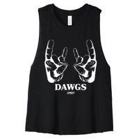 Talkin Yanks Dawg Comfort Colors Women's Racerback Cropped Tank