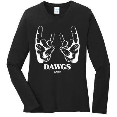 Talkin Yanks Dawg Comfort Colors Ladies Long Sleeve Shirt