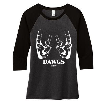 Talkin Yanks Dawg Comfort Colors Women's Tri-Blend 3/4-Sleeve Raglan Shirt