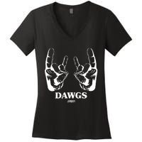 Talkin Yanks Dawg Comfort Colors Women's V-Neck T-Shirt