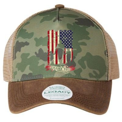 Thank You Daddy American Flag Fathers Day Present For Dad Cute Gift Legacy Tie Dye Trucker Hat