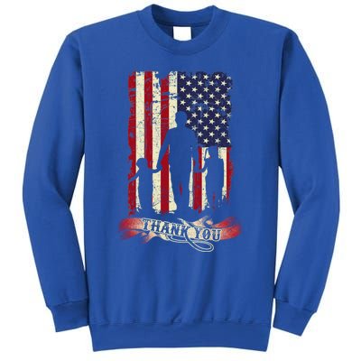 Thank You Daddy American Flag Fathers Day Present For Dad Cute Gift Sweatshirt