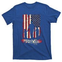 Thank You Daddy American Flag Fathers Day Present For Dad Cute Gift T-Shirt