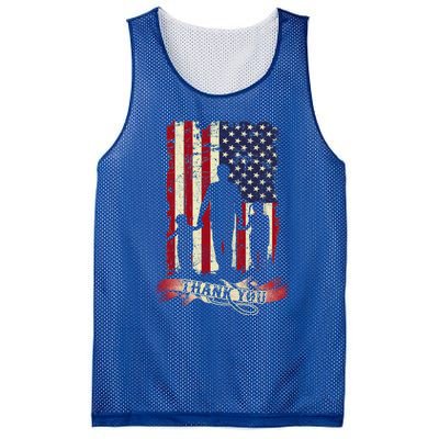 Thank You Daddy American Flag Fathers Day Present For Dad Cute Gift Mesh Reversible Basketball Jersey Tank