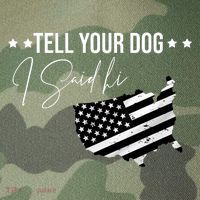 Tell Your Dog I Said Hi Grey Style American Flag Legacy Tie Dye Trucker Hat