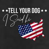 Tell Your Dog I Said Hi US American Flag Adult Drive Performance Visor