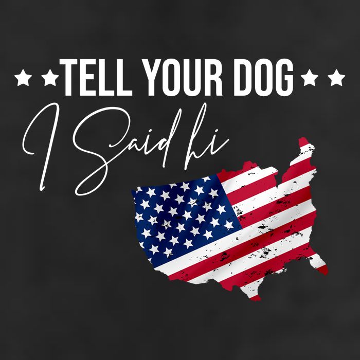 Tell Your Dog I Said Hi US American Flag Adult Drive Performance Visor