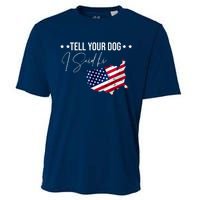 Tell Your Dog I Said Hi US American Flag Cooling Performance Crew T-Shirt