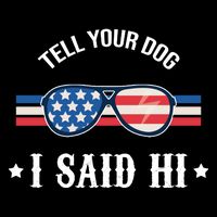 Tell Your Dog I Said Hi Funny USA Retro Shades Impact Tech Backpack