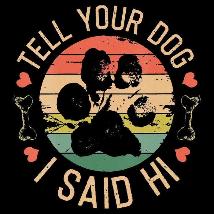 Tell Your Dog I Said Hi Retro Vintage Backpack