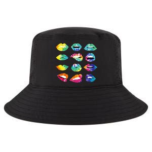 Tye Dye Colorful Hippy Lips Cool Comfort Performance Bucket Hat