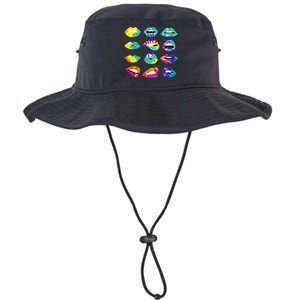 Tye Dye Colorful Hippy Lips Legacy Cool Fit Booney Bucket Hat