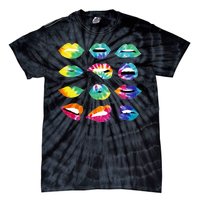 Tye Dye Colorful Hippy Lips Tie-Dye T-Shirt