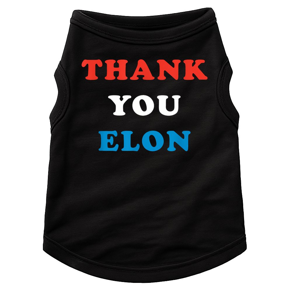 Thank You Elon Doggie Tank