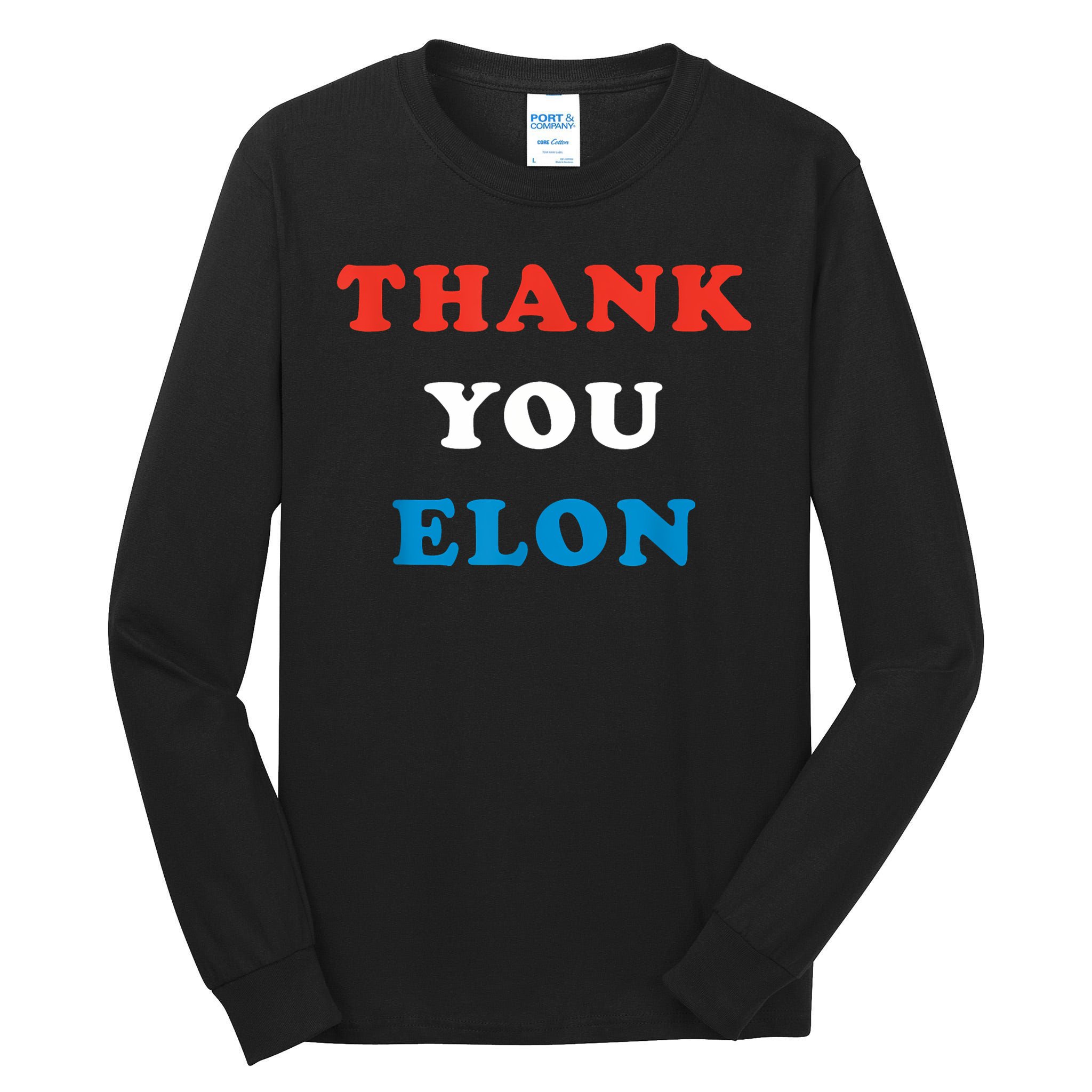 Thank You Elon Tall Long Sleeve T-Shirt