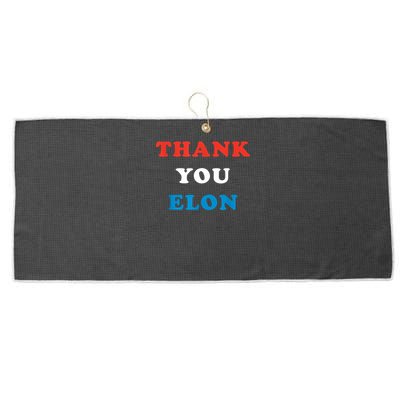 Thank You Elon Large Microfiber Waffle Golf Towel