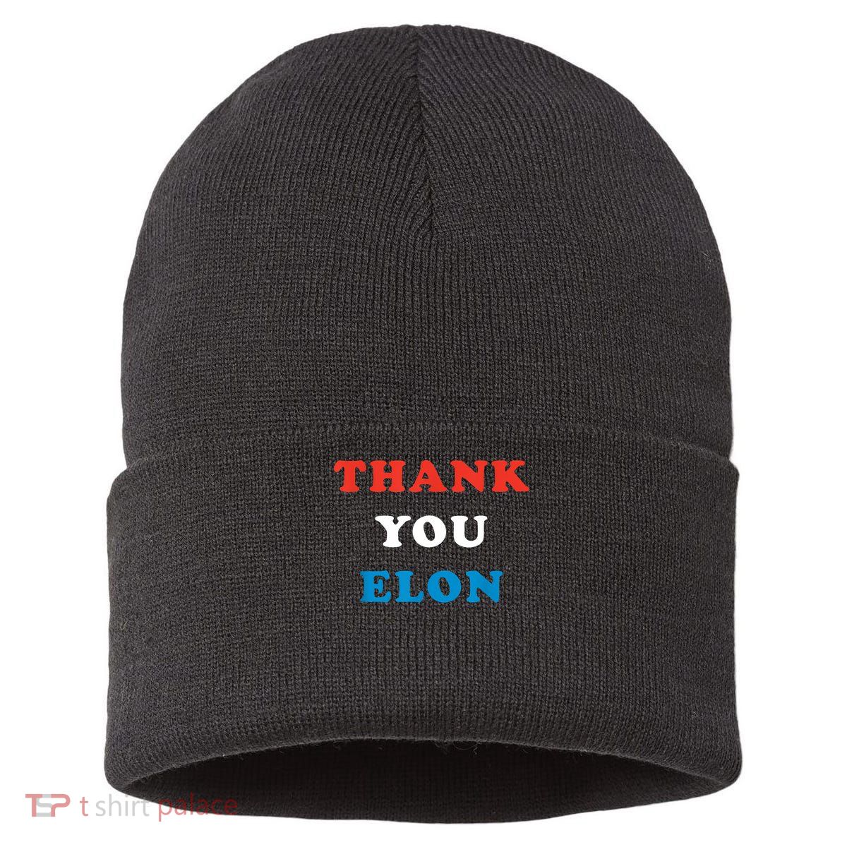 Thank You Elon Sustainable Knit Beanie