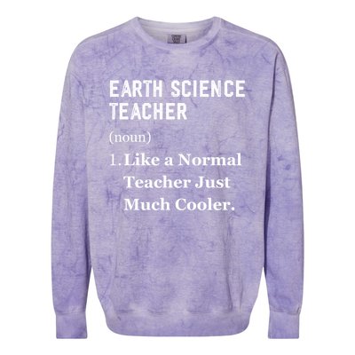 Thank You Earth Science Professor Funny Earth Science Gift Colorblast Crewneck Sweatshirt