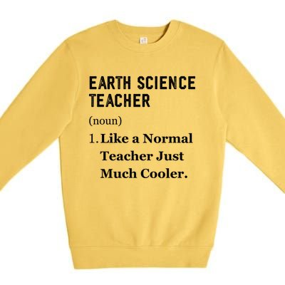 Thank You Earth Science Professor Funny Earth Science Gift Premium Crewneck Sweatshirt