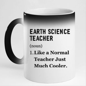 Thank You Earth Science Professor Funny Earth Science Gift 11oz Black Color Changing Mug