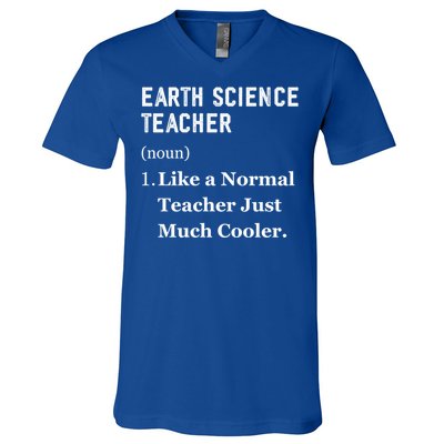 Thank You Earth Science Professor Funny Earth Science Gift V-Neck T-Shirt