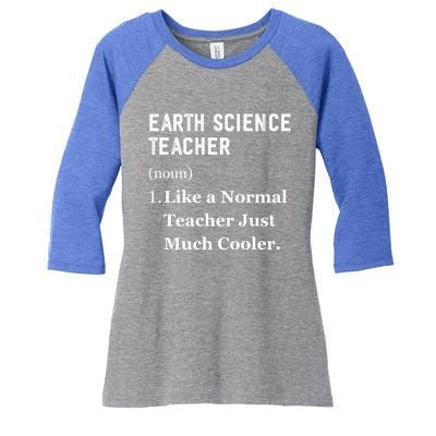 Thank You Earth Science Professor Funny Earth Science Gift Women's Tri-Blend 3/4-Sleeve Raglan Shirt