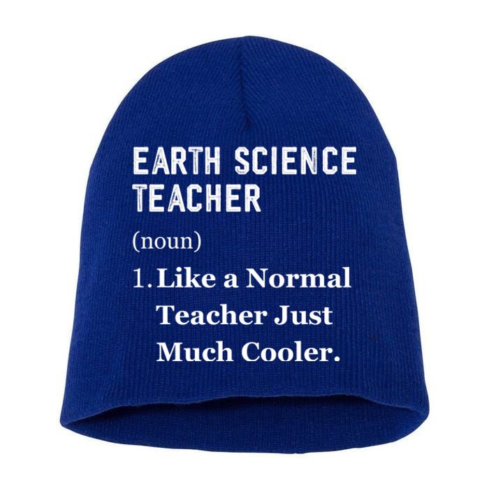 Thank You Earth Science Professor Funny Earth Science Gift Short Acrylic Beanie