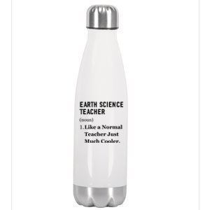 Thank You Earth Science Professor Funny Earth Science Gift Stainless Steel Insulated Water Bottle