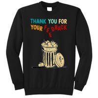 Thank You For Your Feedback Raglan Baseball Sweatshirt