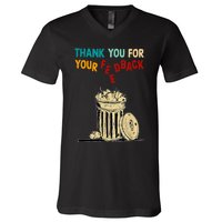 Thank You For Your Feedback Raglan Baseball V-Neck T-Shirt