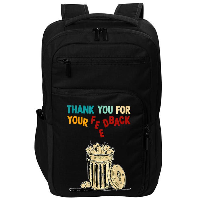 Thank You For Your Feedback Raglan Baseball Impact Tech Backpack