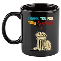 Thank You For Your Feedback Raglan Baseball 11oz C Handle Ceramic Mug