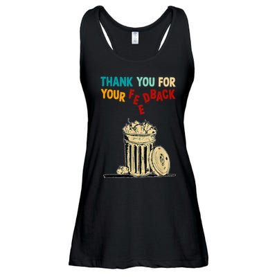 Thank You For Your Feedback Raglan Baseball Ladies Essential Flowy Tank
