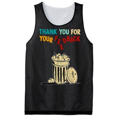 Thank You For Your Feedback Raglan Baseball Mesh Reversible Basketball Jersey Tank