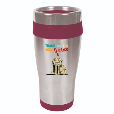 Thank You For Your Feedback Raglan Baseball 16oz Travel Tumbler