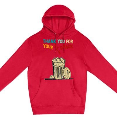 Thank You For Your Feedback Raglan Baseball Premium Pullover Hoodie