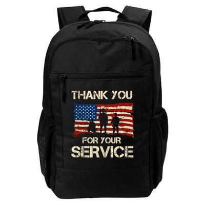 Thank You For Your Service Veterans Day Vintage USA Backpack