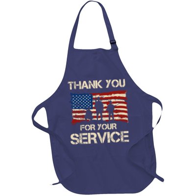 Thank You For Your Service Veterans Day Vintage USA Apron