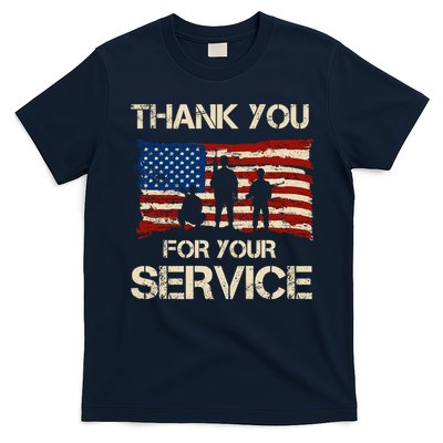 Thank You For Your Service Veterans Day Vintage USA T-Shirt