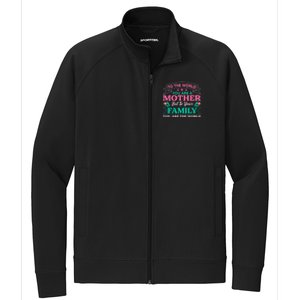 To Your Family You Are The World Inspirational Mother's Day Funny Gift Stretch Full-Zip Cadet Jacket