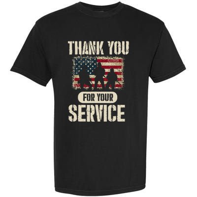 Thank You For Your Service Shirt, Patriotic Veterans Day Garment-Dyed Heavyweight T-Shirt