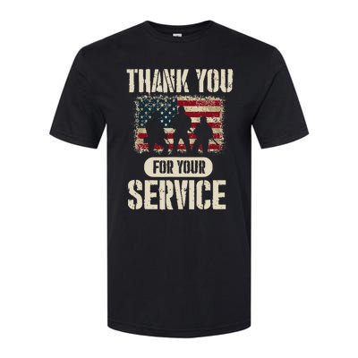 Thank You For Your Service Shirt, Patriotic Veterans Day Softstyle® CVC T-Shirt