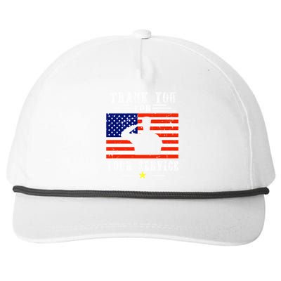 Thank you for your services Patriotic - veterans day Snapback Five-Panel Rope Hat