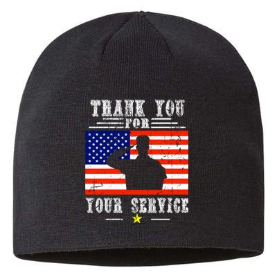 Thank you for your services Patriotic - veterans day Sustainable Beanie