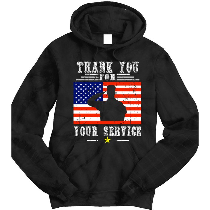 Thank you for your services Patriotic - veterans day Tie Dye Hoodie